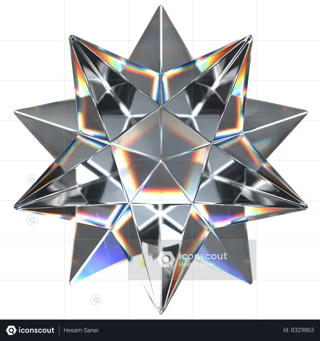 Diamant-Form  3D Icon