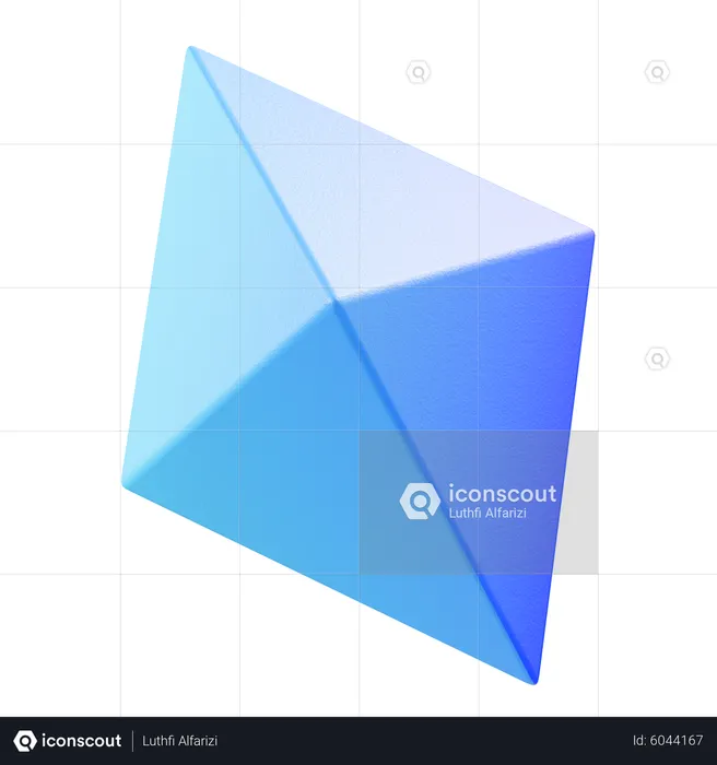 Diamant-Form  3D Icon