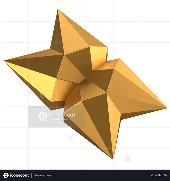 Diamond Abstract Shape  3D Icon