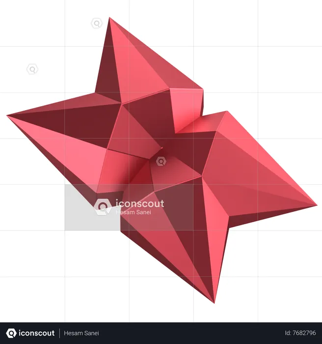 Diamond Abstract Shape  3D Icon