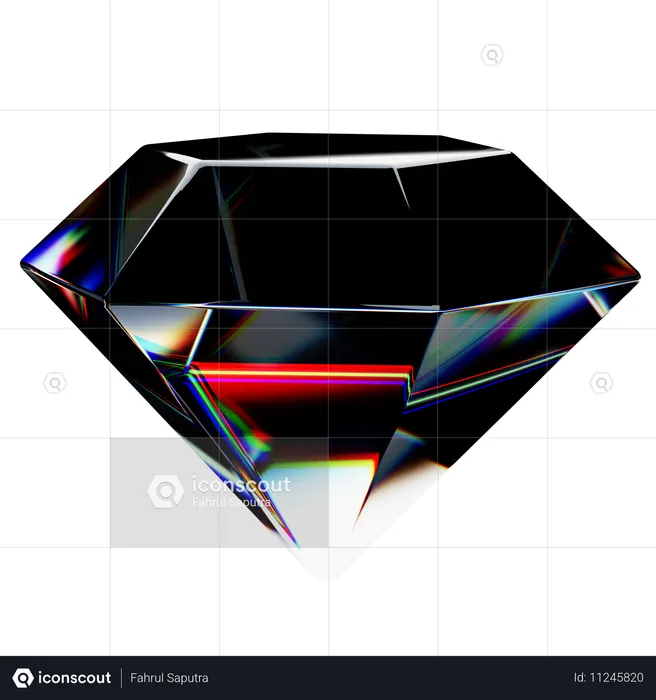 Diamond Abstract Shape  3D Icon