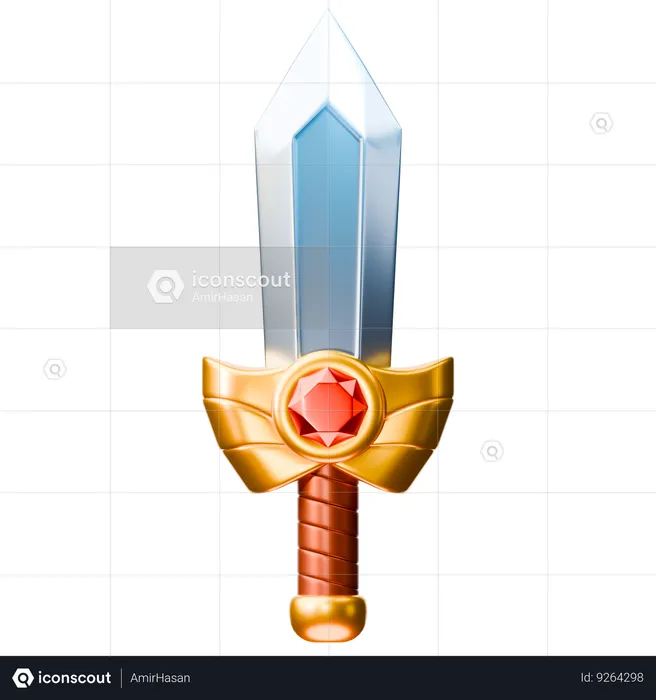 Diamond Blade  3D Icon