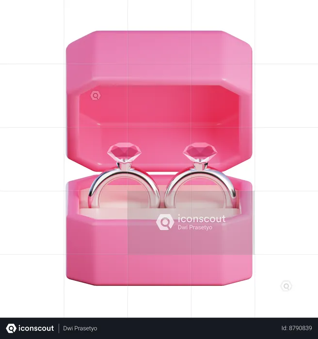 Diamond Ring  3D Icon