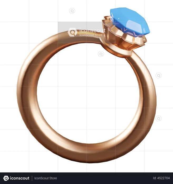 Diamond Ring  3D Icon