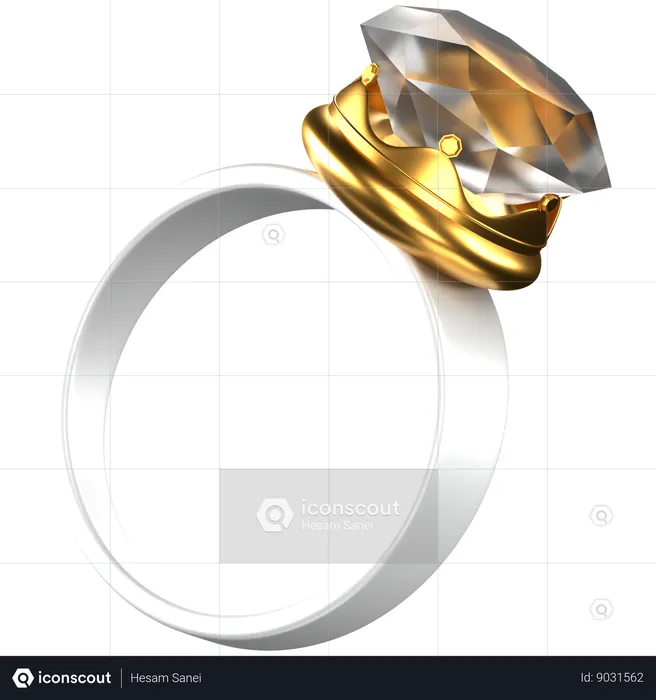 Diamond Ring  3D Icon