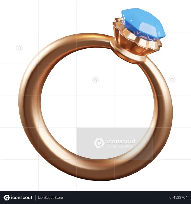 Diamond Ring  3D Icon