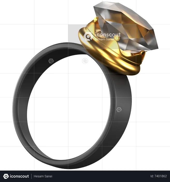 Diamond Ring  3D Icon