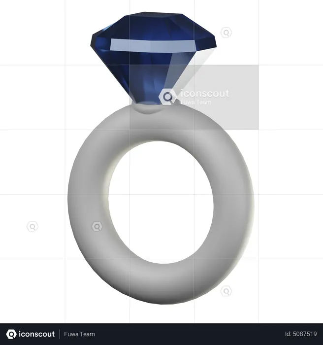 Diamond Ring  3D Icon