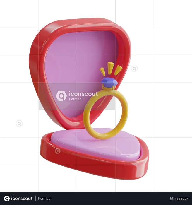 Diamond Ring  3D Icon