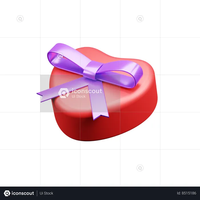 Diamond Ring Box  3D Icon