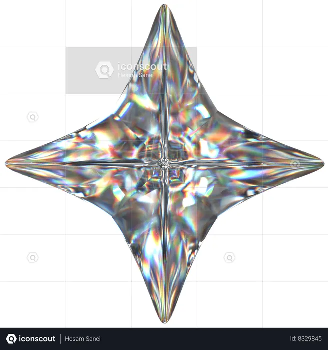 Diamond Shape  3D Icon