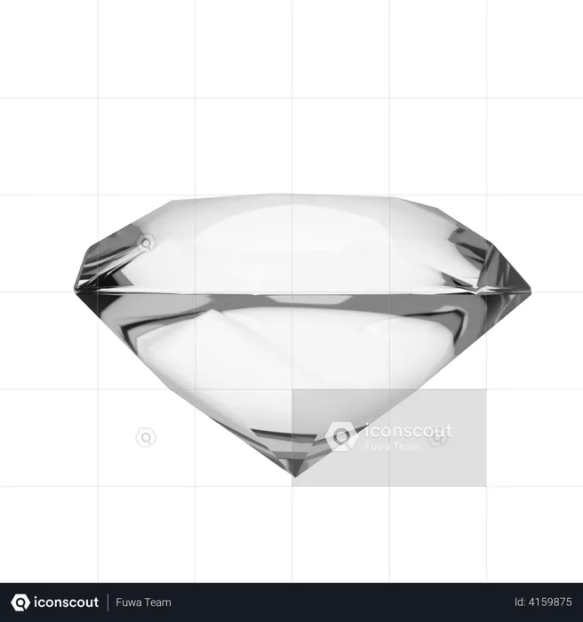 Diamond Shape  3D Illustration