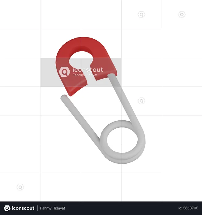 Diaper Pin  3D Icon