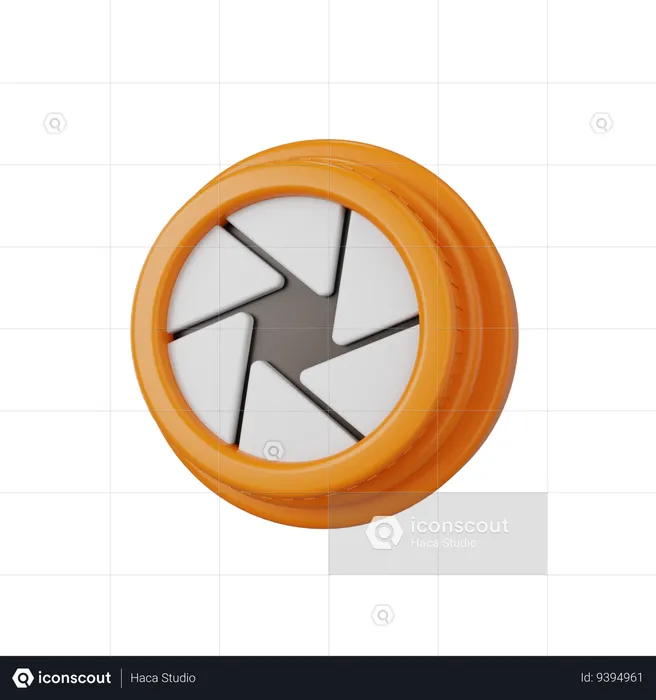 Diaphragm  3D Icon