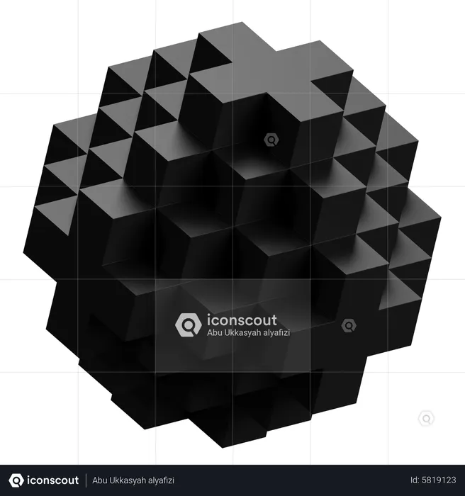 Dice Abstract Shape  3D Icon