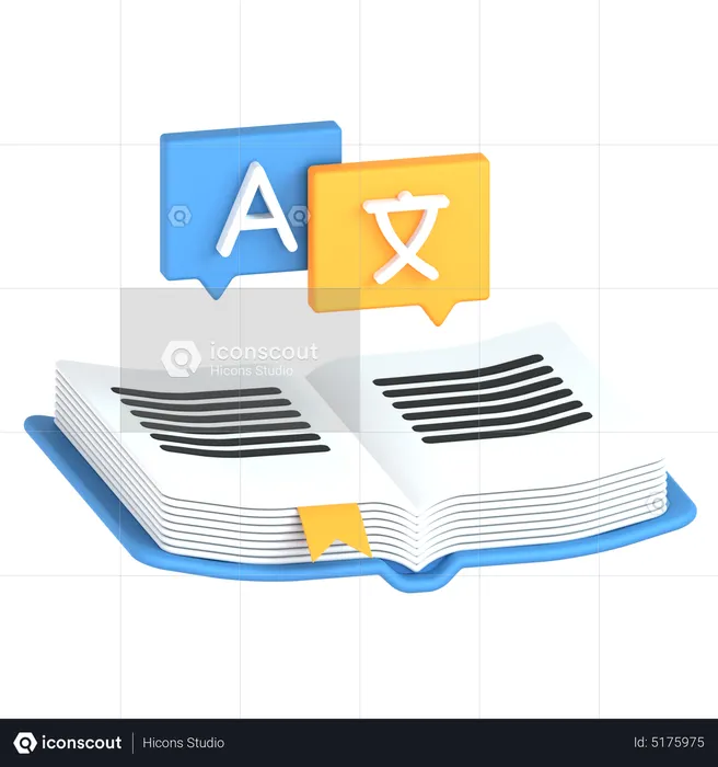 Dictionary  3D Icon