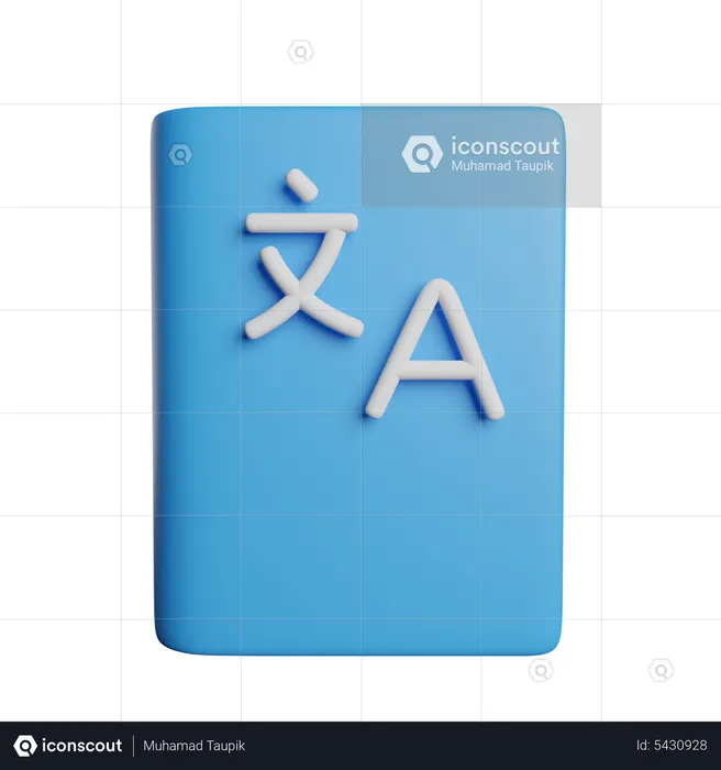 Dictionary book  3D Icon