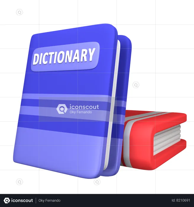 Dictionnaire  3D Icon