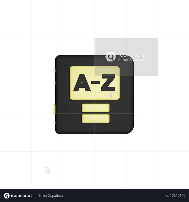 Dictionnaire  3D Icon