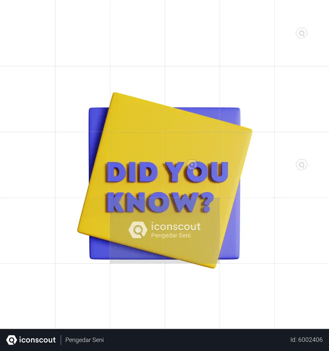 Did You Know Box  3D Icon