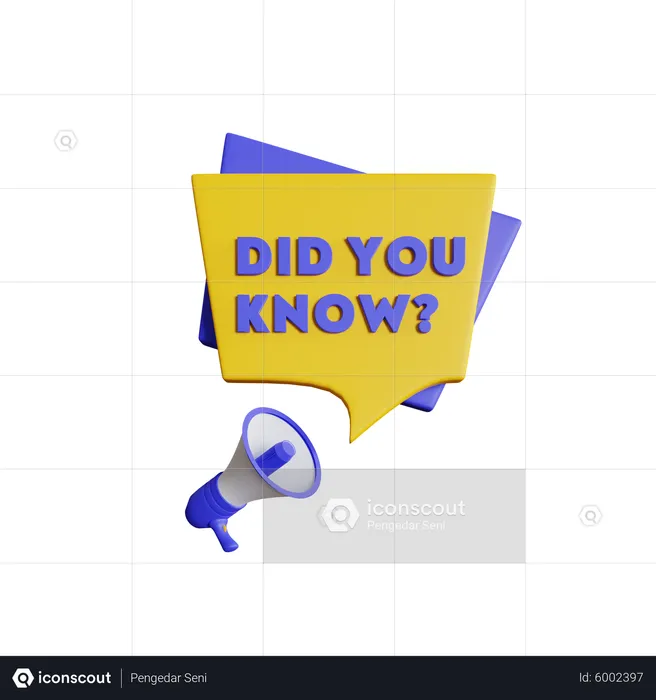 Did You Know Speaker  3D Icon