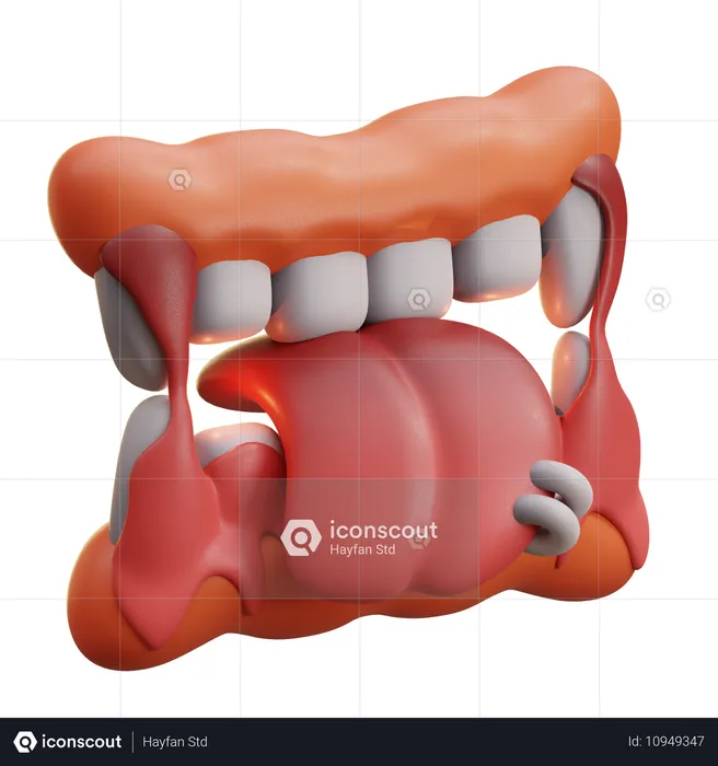 Dientes de drácula  3D Icon