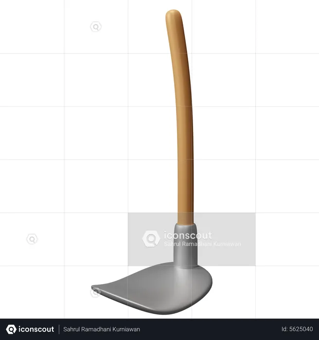 Digging Hoe  3D Icon
