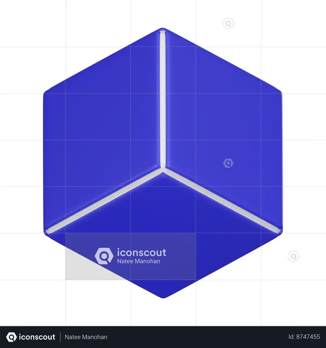 Digital Block  3D Icon