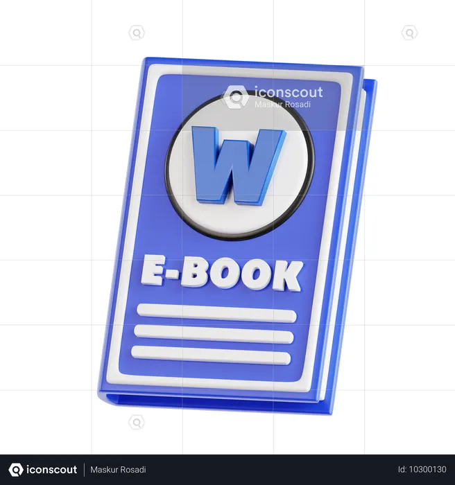 Digital Book  3D Icon