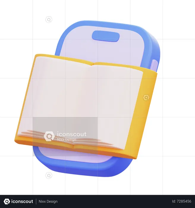 Digital Book  3D Icon