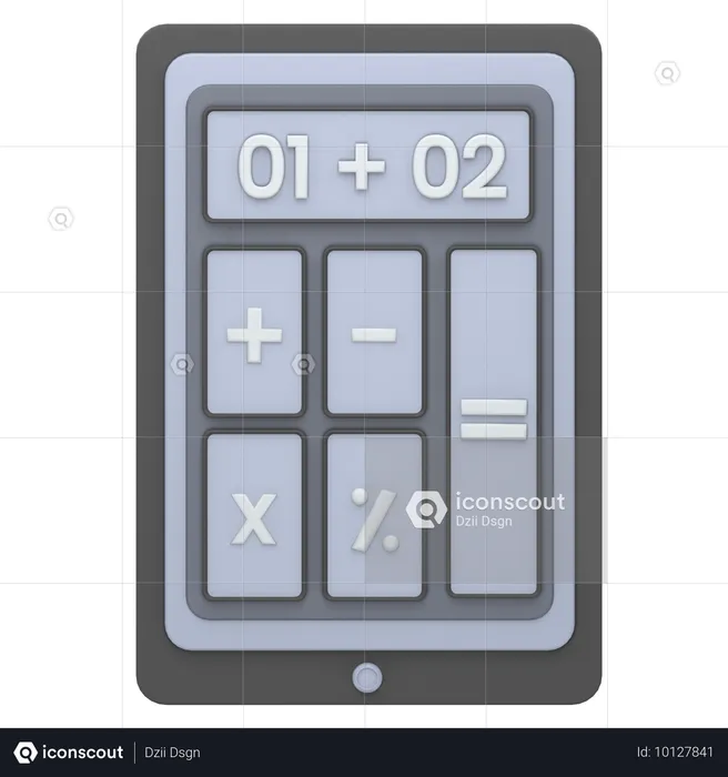 Digital Calculator  3D Icon