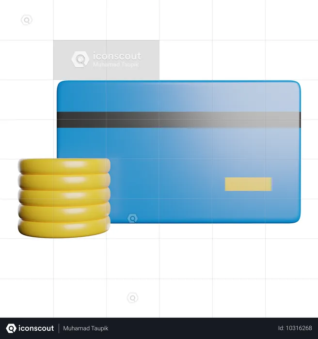 Digital Card Payment  3D Icon