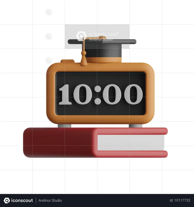 Digital Clock  3D Icon