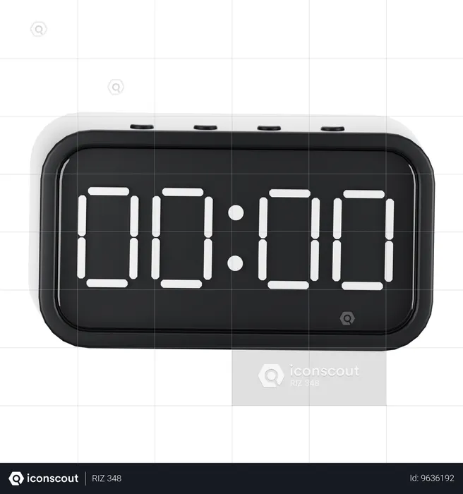 Digital clock  3D Icon