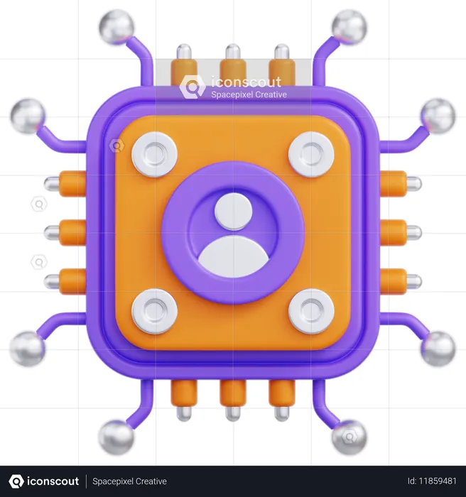 Digital Identity  3D Icon