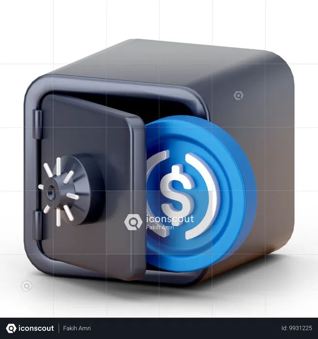Digital locker  3D Icon