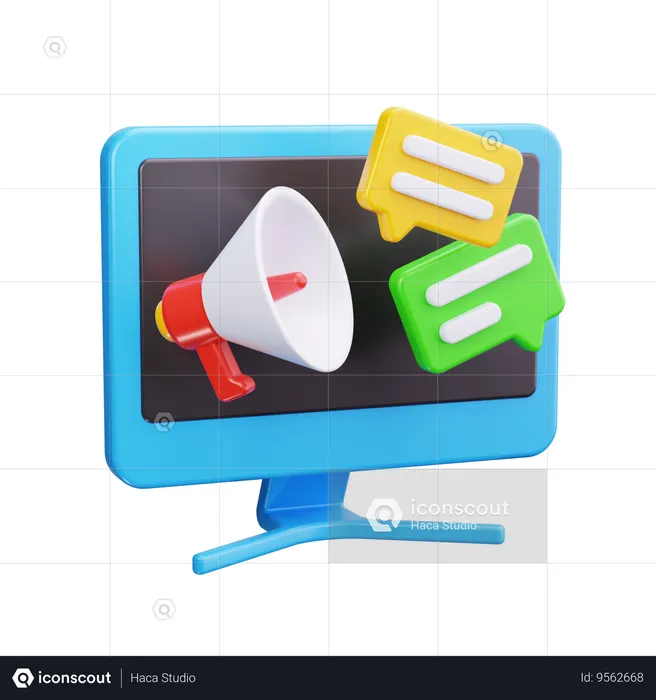 Digital Marketing  3D Icon