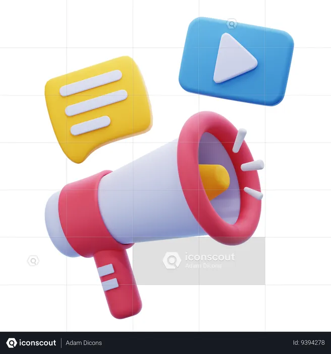 Digital marketing  3D Icon