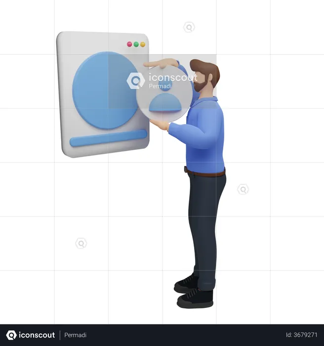 Digital marketing concept  3D Illustration