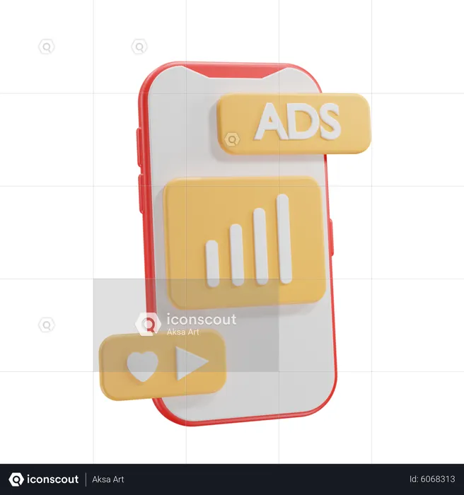 Digital Marketing Report  3D Icon