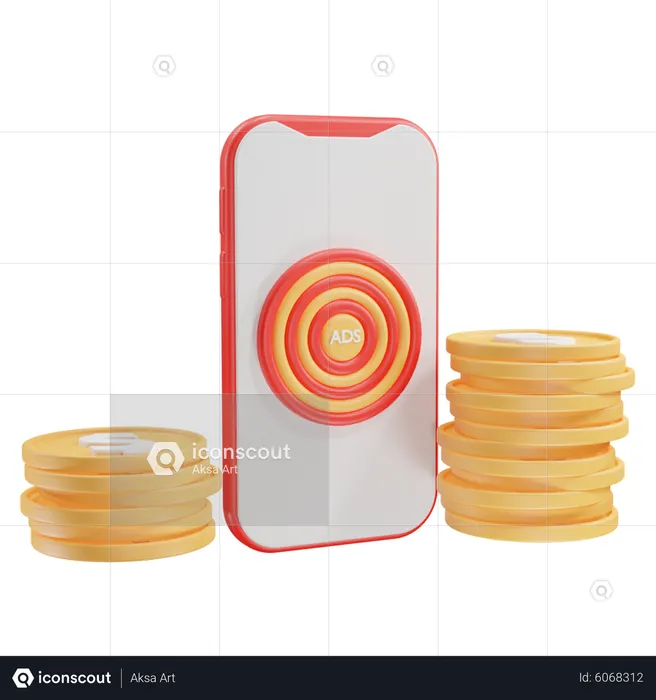 Digital Marketing Target  3D Icon