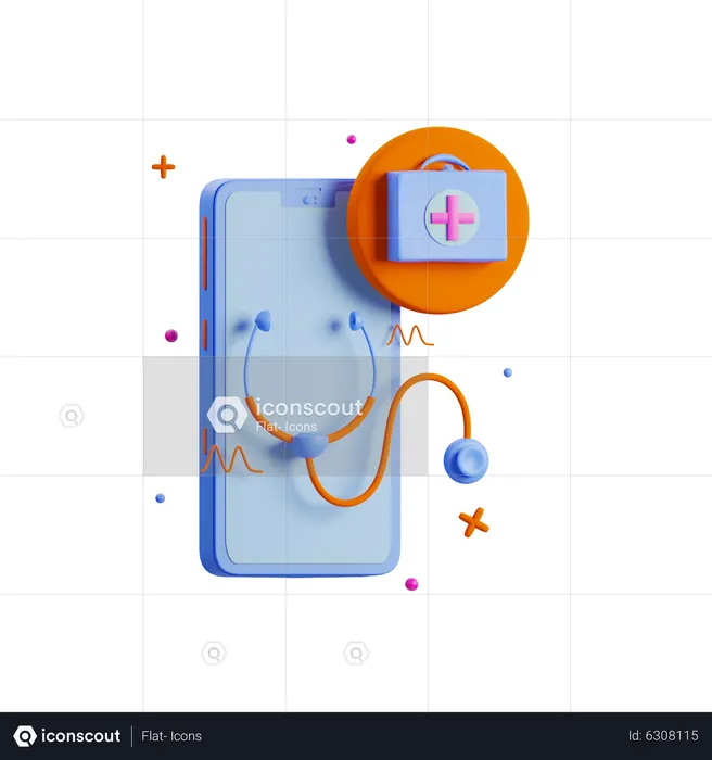 Digital Medicine  3D Icon