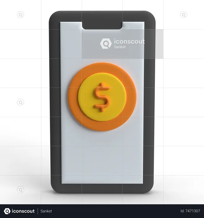 Digital Money  3D Icon