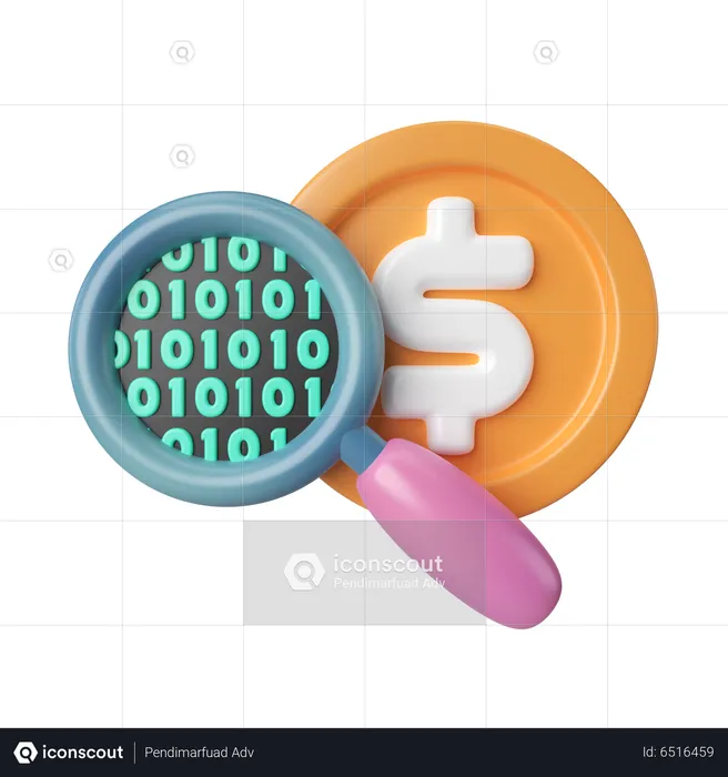 Digital Money  3D Icon