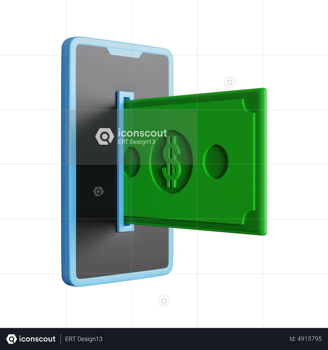 Digital Money  3D Icon