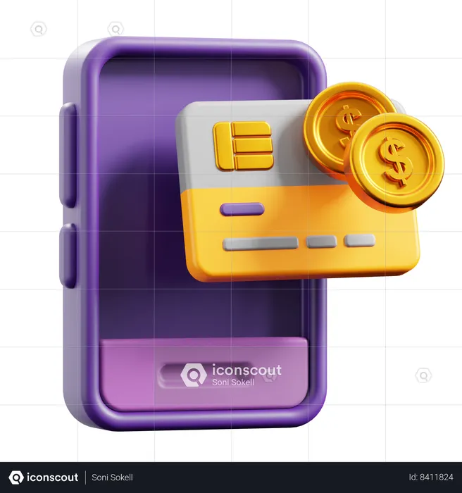 Digital Money  3D Icon