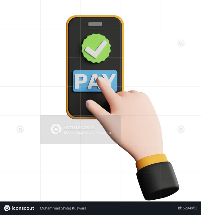 Digital Payment Successful  3D Icon