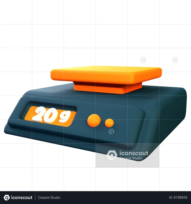 Digital Scales  3D Icon