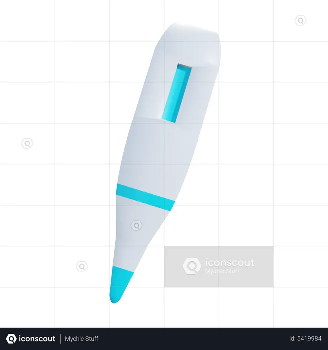 Digital Thermometer  3D Icon