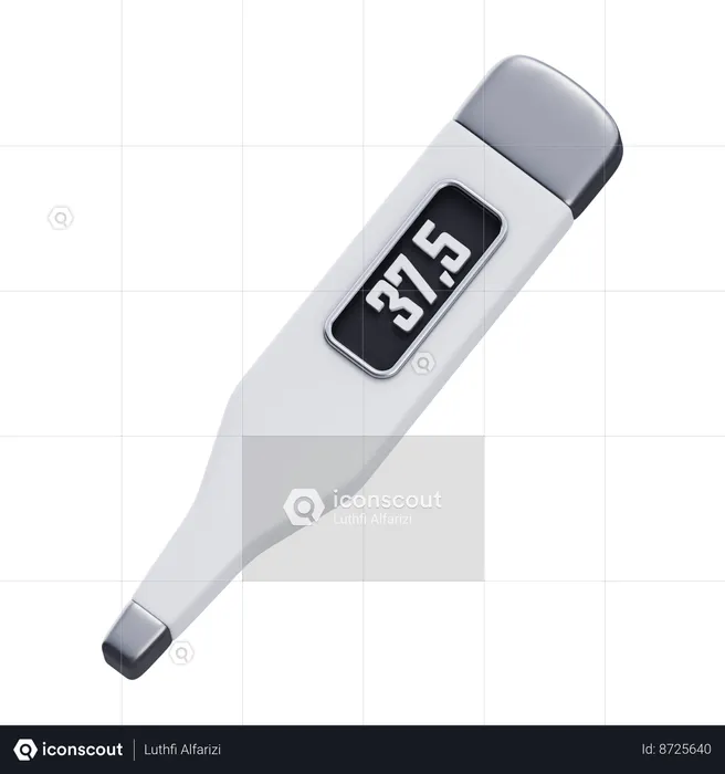 Digital Thermometer  3D Icon